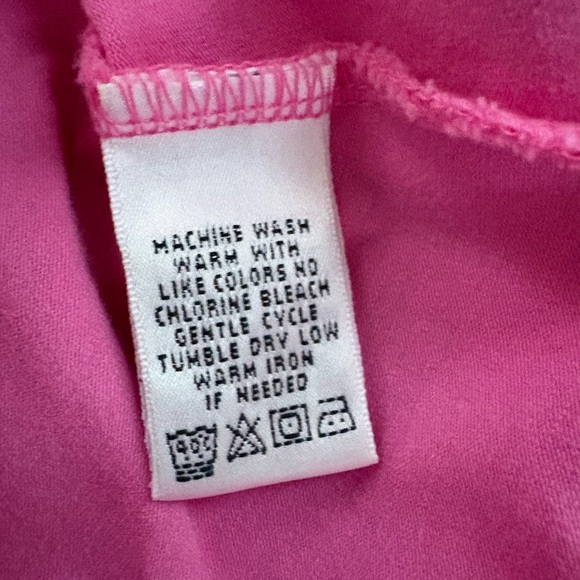 Lilly Pulitzer Pink Tee with Green Collar - Picture 8 of 8